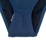 J.Crew New  Blue Textured Cheeky Bikini Swim Bathing Suit Bottom Women's Size XS Photo 3