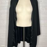 J.Jill black stretch wool blend swing coat Size 6 Tall Photo 5