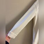 COS  jacket button front shacket ivory long line relaxed fit women Medium Photo 4