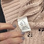 Mary Firenze Blush crocheted Top/sweater Pink Size M Photo 7