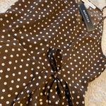 Monteau NWT  Los Angeles Polka Dot Peplum Top Photo 3