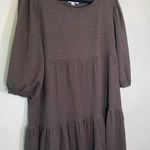 BB Dakota Steve Madden Volume Up Dress Brown Tiered Mini Dress Photo 5