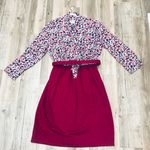 Ann Kirk Vintage floral dress with belt sz 14. Multi Photo 2