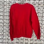Jerzees Vintage Red Ugly Christmas Art Deco Christmas tree sweatshirt size Large Photo 2