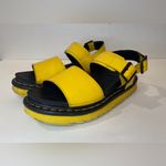 Dr. Martens Dr. Martens Voss Yellow Women’s Leather Strap Sandals Hydro Leather Size 8 Photo 2