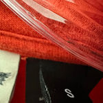 Harley Davidson Harley-Davidson Women’s Full Zip Red Orange Lightweight Knit Jacket Size Small Photo 2