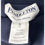Pendleton Silk Blend Sweater Blue Mock Neck Long Sleeve Womens Large lightweight Photo 1