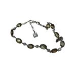 Anne Klein Ann Klein Smokey crystal and rhinestone beaded necklace Photo 4