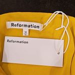 Reformation ππ Nerida Silk Dress ~ Tumeric 10 NWT Photo 13