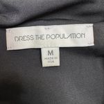 Dress the Population  Lola Velvet Sequin Black Long Sleeve Mini Dress Medium Photo 7