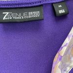 NY&Company 7th Avenue purple flutter sleeve blouse lightweight size XSmall EUC Photo 3
