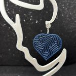 Handmade The Sweetheart Drop Blue Earrings Photo 1