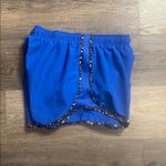 Nike  Women's Royal Blue Lined Athletic Running Drawstring Waist Shorts Large Photo 4