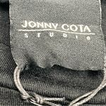 Jonny Cota Women Size Large Black Short Sleeve Shirt Butterfly Leopard Wings NEW Photo 1