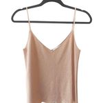 ZARA Knit Pink Peach Scalloped V-neck Heavyweight Cami Tank Top Photo 0