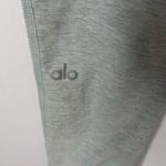 Alo Yoga Alo Alosoft Heathered Light Green/Teal Leggings w Jogger Bottom Pants S Photo 4