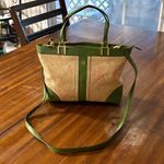 Etienne Aigner Vintage Crossbody Bag Floral Woven Faux Leather Adjustable Strap Photo 1