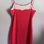 SheIn Red Slip Dress with Spaghetti Straps and White Hearts Size Small Photo 1