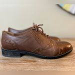 Miz Mooz | Monaco Women's Brown Leather Oxford Wingtip Lace-Up Shoes 7.5 Photo 1