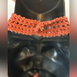 American Eagle  Rust Halter Crochet Top Size Small Photo 3