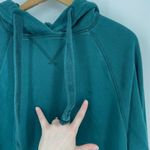 American Eagle  oversized hangout hoodie boho slouchy deep turquoise size s Photo 5