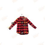 Athleta Women  Lumberjill Flannel Shirt Red & Black‎ Button Down Shirt Size Small Photo 7