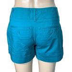 New York and Co 7th Avenue Womens Dress Shorts Cuffed Stretch Teal Blue Size 0 Photo 4