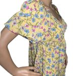 Emma & Michele NWT Cottagecore Dress Floral Puff Sleeve Sunshine Yellow Small Photo 5