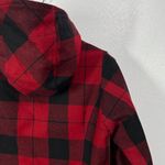 Pendleton  Alta Plaid Hooded Wool Blend Coat Womens Small‎ Petite Zip Snap Pocket Photo 7