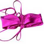 Shade & Shore  Women's Hot Pink Strappy Halter Bikini Top - Size Medium - NWT Photo 7