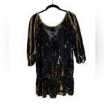 Hale Bob  Silk Velvet Burnout Blouse Beaded Y2K Whimsigoth Size XS Photo 8