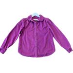 Loft  pink corduroy shacket puff sleeve shirt jacket xs Photo 1