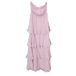 Lulus  Pink Tiered Strapless Maxi Dress NWT Size XS Pink Wedding Guest Dress Photo 1