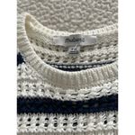 Madewell Portman Crochet Tank Top Knit Crewneck Boho Ivory/Navy Racerback Sz XXS Blue Photo 4