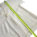 Lucy & Laurel  Ivory Single Button Short Sleeve Cardigan Photo 6