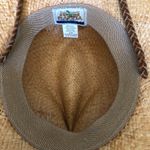 Dorfman Pacific Genuine Raffia Natural Fiber Wide Brim Western Cowboy Hat L/XL Tan Photo 13