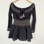 Majorelle  Black Pom Pom Carly Marie Mini Dress Photo 2
