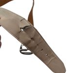 Michael Kors Women's Brown Leather Belt Silver Buckle Adjustable Chunky Photo 4