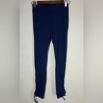Pink Lotus  blue drawstring leggings S NWT $78 Photo 1