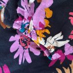 Pioneer Woman V Neck Jersey Tiered Dark Romantic Cottagecore Dress Medium Black Photo 8