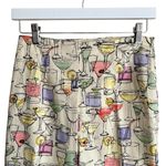 NWT Fibers by Barbera Lesser Women’s Cocktail Print Cropped Pants Size 4 Photo 1