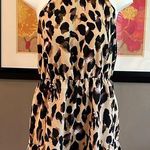 SheIn  Leopard Print Stretch Waist Halter Romper Size Large Photo 0
