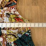 For Cynthia  L Sleeveless Butterfly Floral Pockets Linen Blend Asymmetrical 42624 Photo 2