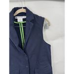 Gretchen Scott Banker Vest Women S Navy Blue‎ Corpcore Business Workwear Office Blue Photo 4