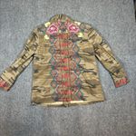 Johnny Was  Workshop Rialto Embroidered Military Camo Jacket Women's S Western Photo 2