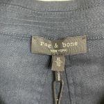 Rag and Bone Navy Blue Linen Blend Piper Cropped Jacket Sz.XL NWT Photo 8