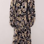 Free People In The Moment Maxi Dress Floral Boho Bohemian Black Yellow Combo Photo 7