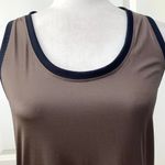 Koral 3/$15 NEW Asymmetric Colorblock Ribbed Tank Top in Brown/Black Photo 2