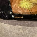 Prada Patent Leather Moccasin Driving Loafers Black Flats Gold Logo Designer 6.5 Photo 5