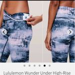 Lululemon wunder under high rise tights 25” full on Luxtreme azurite seashell 2 Photo 3